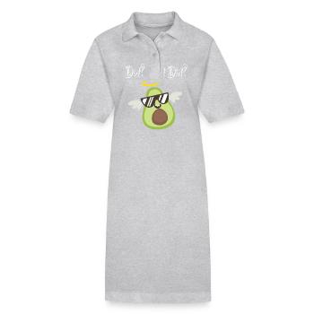 Diet What Diet Avocado Avocados Vegan Veganer - Stanley/Stella PAIGER Organic Women’s Polo Dress - heather grey - Front