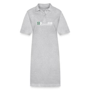 Dribbler - Für die Könige des Dribblings im Fußball - Stanley/Stella Frauen Bio-Polokleid PAIGER - Grau meliert - Vorne
