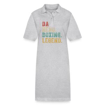 Papa Held Boxlegende - Stanley/Stella Frauen Bio-Polokleid PAIGER - Grau meliert - Vorne