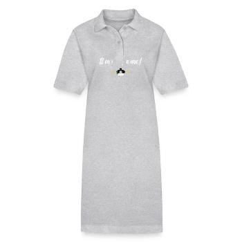 Il en manque une ! Réplique de film culte - Robe polo bio PAIGER Stanley/Stella Femme - gris chiné - Devant