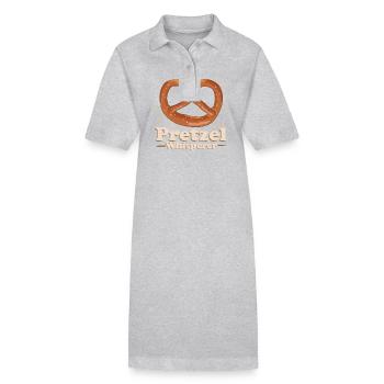 Bretzel Bretzel Lover Funny Bretzels cadeau - Robe polo bio PAIGER Stanley/Stella Femme - gris chiné - Devant
