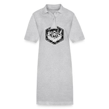 Gaga Ball Dodgeball Hexagon Pit Sport Team Spiel - Stanley/Stella Frauen Bio-Polokleid PAIGER - Grau meliert - Vorne