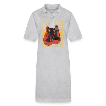 Boxen - Stanley/Stella Frauen Bio-Polokleid PAIGER - Grau meliert - Vorne