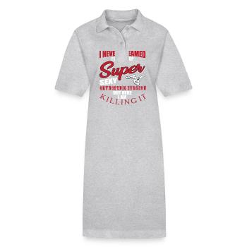 Orthopedic Surgeon - Stanley/Stella PAIGER Organic Women’s Polo Dress - heather grey - Front
