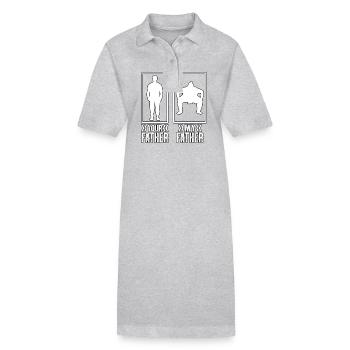Dein Vater Mein Vater Sumo - Stanley/Stella Frauen Bio-Polokleid PAIGER - Grau meliert - Vorne