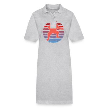 Sumo - Robe polo bio PAIGER Stanley/Stella Femme - gris chiné - Devant