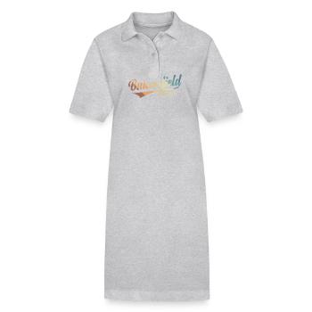Bakersfield, une ville de Californie - Robe polo bio PAIGER Stanley/Stella Femme - gris chiné - Devant