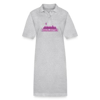 Charleston Stadt im Bundesstaat South Carolina - Stanley/Stella Frauen Bio-Polokleid PAIGER - Grau meliert - Vorne