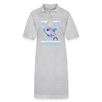 Marine Biology Marine Biologist - Stanley/Stella PAIGER Organic Women’s Polo Dress - heather grey - Front