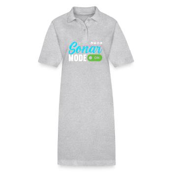 Marine Biology Marine Biologist - Stanley/Stella PAIGER Organic Women’s Polo Dress - heather grey - Front