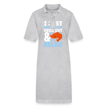 Marine Biology Marine Biologist - Stanley/Stella PAIGER Organic Women’s Polo Dress - heather grey - Front