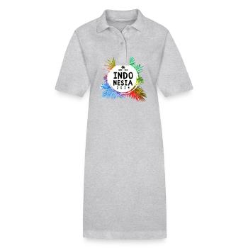 Indonesien 2024 Bunt - Stanley/Stella Frauen Bio-Polokleid PAIGER - Grau meliert - Vorne
