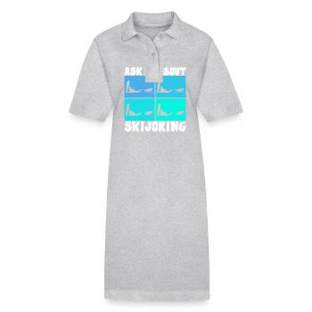 Traîneau Chiens de traîneau - Robe polo bio PAIGER Stanley/Stella Femme - gris chiné - Devant