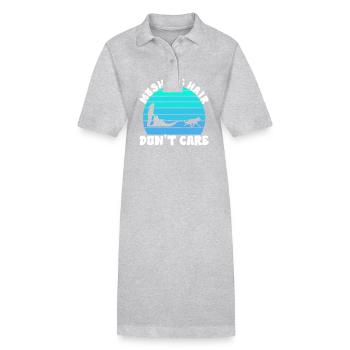 Traîneau Chiens de traîneau - Robe polo bio PAIGER Stanley/Stella Femme - gris chiné - Devant