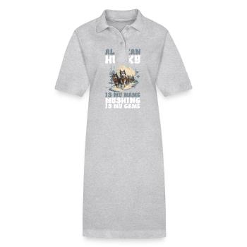 Traîneau Chiens de traîneau - Robe polo bio PAIGER Stanley/Stella Femme - gris chiné - Devant