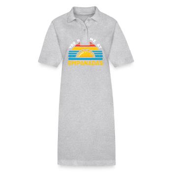 Du hattest mich bei Empanadas Food lover - Stanley/Stella Frauen Bio-Polokleid PAIGER - Grau meliert - Vorne