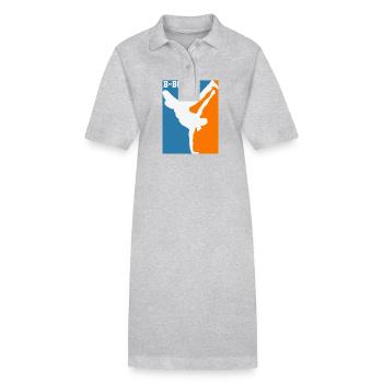 Breakdance B-Boy Hip-Hop und Funk - Stanley/Stella Frauen Bio-Polokleid PAIGER - Grau meliert - Vorne