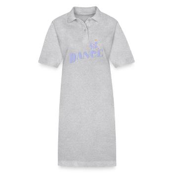 Tanzpaar "Dance" - Stanley/Stella Frauen Bio-Polokleid PAIGER - Grau meliert - Vorne