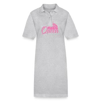 Queen Basketball Féminine - Robe polo bio PAIGER Stanley/Stella Femme - gris chiné - Devant