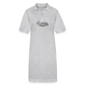 Auge sécurisée pour la recherche - Robe polo bio PAIGER Stanley/Stella Femme - gris chiné - Devant