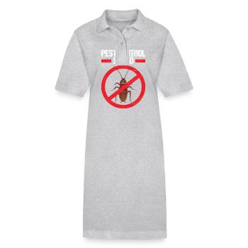 Exterminateur de lutte antiparasitaire - Robe polo bio PAIGER Stanley/Stella Femme - gris chiné - Devant