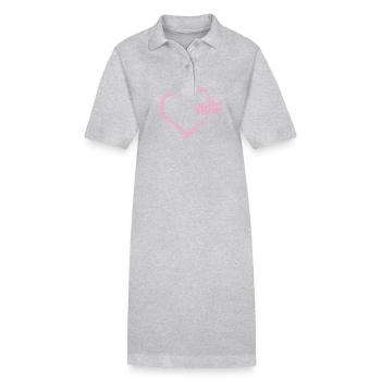 Best Mom Muttertag Mami - Stanley/Stella Frauen Bio-Polokleid PAIGER - Grau meliert - Vorne