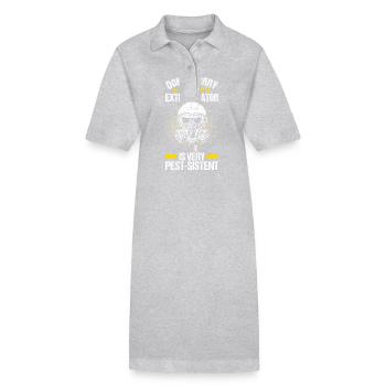 Exterminateur de lutte antiparasitaire - Robe polo bio PAIGER Stanley/Stella Femme - gris chiné - Devant