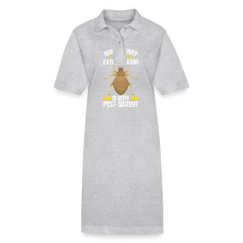 Exterminateur de lutte antiparasitaire - Robe polo bio PAIGER Stanley/Stella Femme - gris chiné - Devant