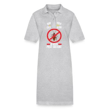 Exterminateur de lutte antiparasitaire - Robe polo bio PAIGER Stanley/Stella Femme - gris chiné - Devant