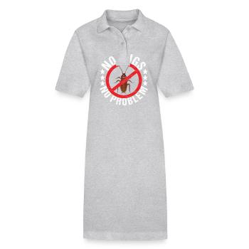 Exterminateurs de lutte antiparasitaire - Robe polo bio PAIGER Stanley/Stella Femme - gris chiné - Devant