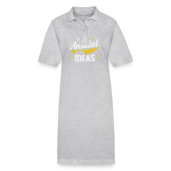 The Architect of Ideas - Stanley/Stella PAIGER Organic Women’s Polo Dress - heather grey - Front