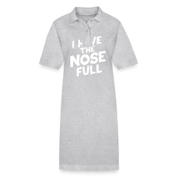 J’ai le nez plein de proverbe allemand danglais - Robe polo bio PAIGER Stanley/Stella Femme - gris chiné - Devant