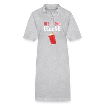 Beerpong Beer Pong Beer Pong Légende - Robe polo bio PAIGER Stanley/Stella Femme - gris chiné - Devant