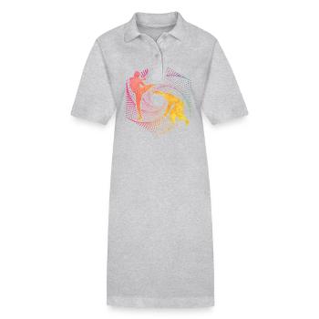 Capoeira - Stanley/Stella Frauen Bio-Polokleid PAIGER - Grau meliert - Vorne