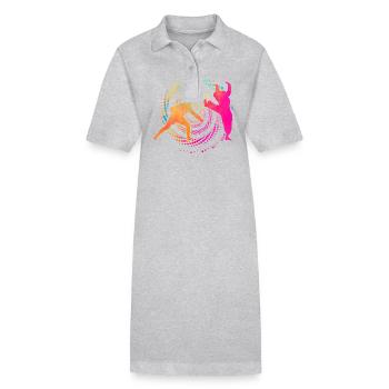 Capoeira - Robe polo bio PAIGER Stanley/Stella Femme - gris chiné - Devant