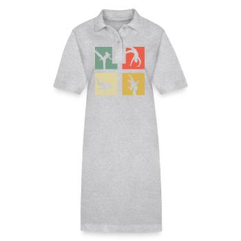 Capoeira - Stanley/Stella Frauen Bio-Polokleid PAIGER - Grau meliert - Vorne