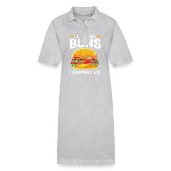 Cheeseburger - Robe polo bio PAIGER Stanley/Stella Femme - gris chiné - Devant