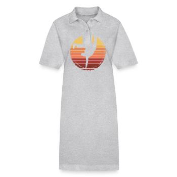 Capoeira - Robe polo bio PAIGER Stanley/Stella Femme - gris chiné - Devant