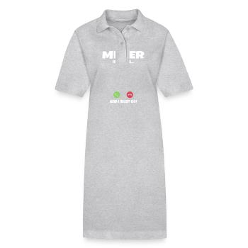 Meyer appelle appelle l’idée cadeau - Robe polo bio PAIGER Stanley/Stella Femme - gris chiné - Devant