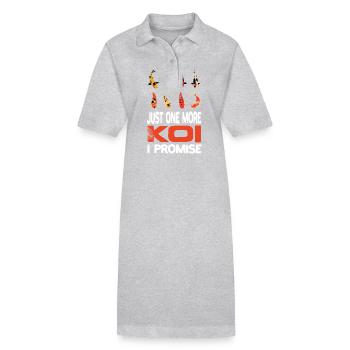 Juste un autre koi je promets Koi Kois Koi Fish - Robe polo bio PAIGER Stanley/Stella Femme - gris chiné - Devant