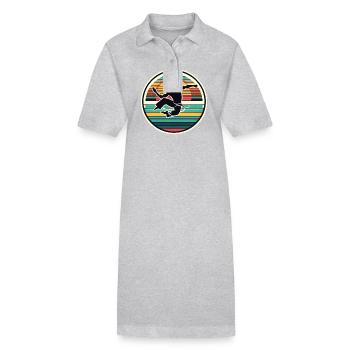 Capoeira - Robe polo bio PAIGER Stanley/Stella Femme - gris chiné - Devant