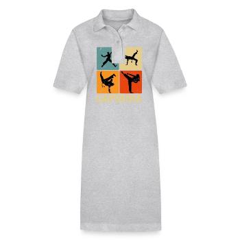Capoeira - Robe polo bio PAIGER Stanley/Stella Femme - gris chiné - Devant
