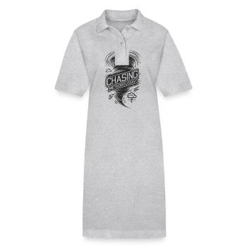 Tornado Twister Chasing Meteorologist - Stanley/Stella Frauen Bio-Polokleid PAIGER - Grau meliert - Vorne