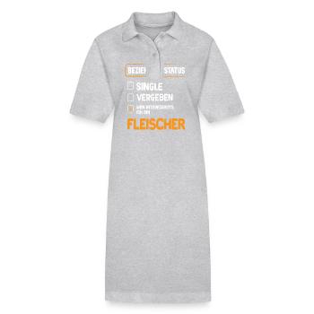 Fleischer Beziehungsstatus Fleischer Metzger - Stanley/Stella Frauen Bio-Polokleid PAIGER - Grau meliert - Vorne
