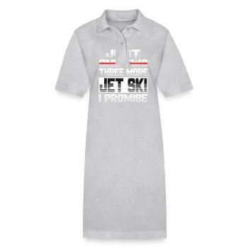 Encore un jet ski, je vous promets Jet Ski Jetski - Robe polo bio PAIGER Stanley/Stella Femme - gris chiné - Devant