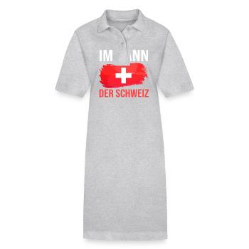 Schweizer Schweiz - Stanley/Stella Frauen Bio-Polokleid PAIGER - Grau meliert - Vorne