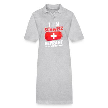 Schweizer Schweiz - Stanley/Stella Frauen Bio-Polokleid PAIGER - Grau meliert - Vorne