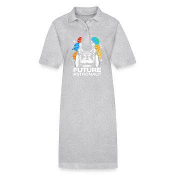 Univers Système Solaire - Robe polo bio PAIGER Stanley/Stella Femme - gris chiné - Devant