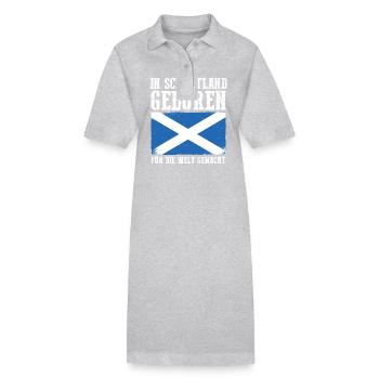 Schotten Schottisch Schottland - Stanley/Stella Frauen Bio-Polokleid PAIGER - Grau meliert - Vorne