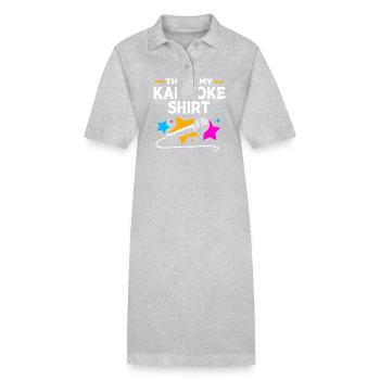 Karaoké - Robe polo bio PAIGER Stanley/Stella Femme - gris chiné - Devant